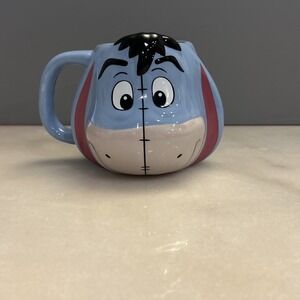 Zrike Disney Winnie The Pooh Eeyore Head 3D Figure Coffee/Tea Mug New W/Tag 10oz